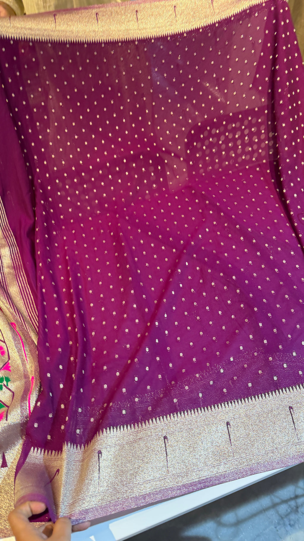 Premium georgette crepe saree