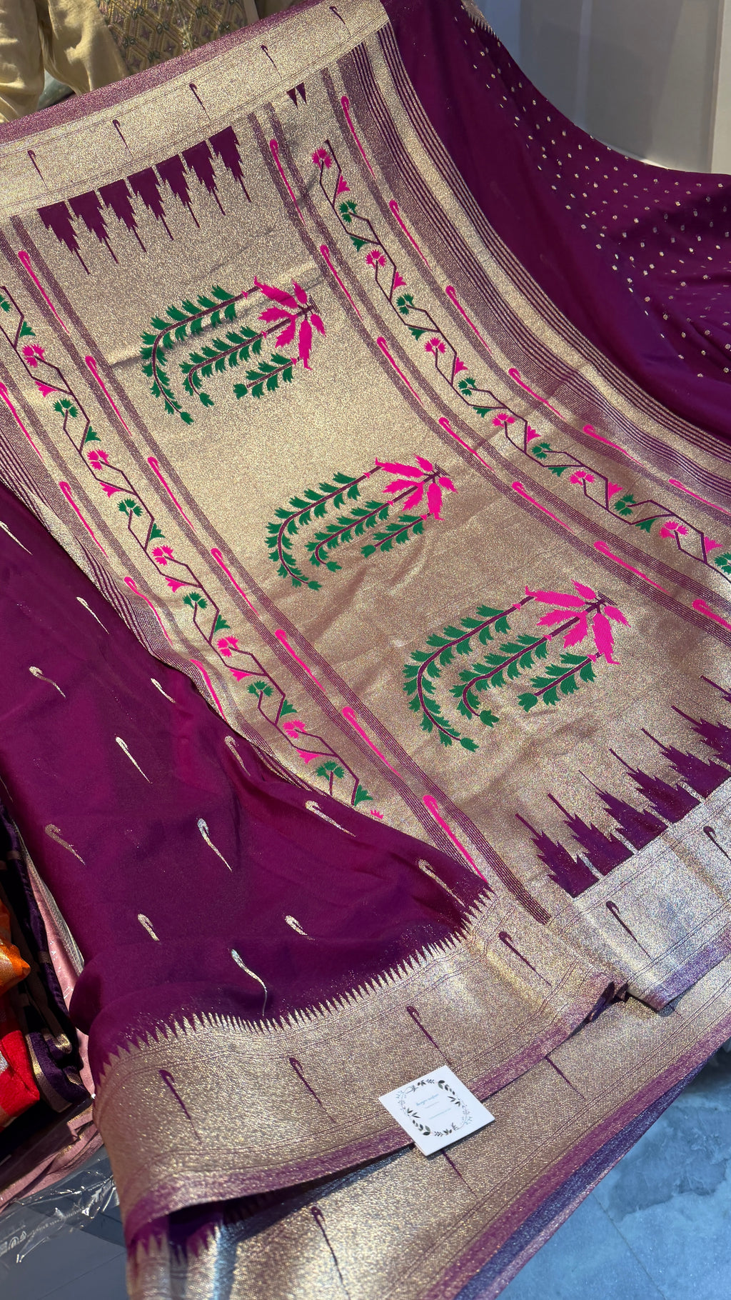 Premium georgette crepe saree