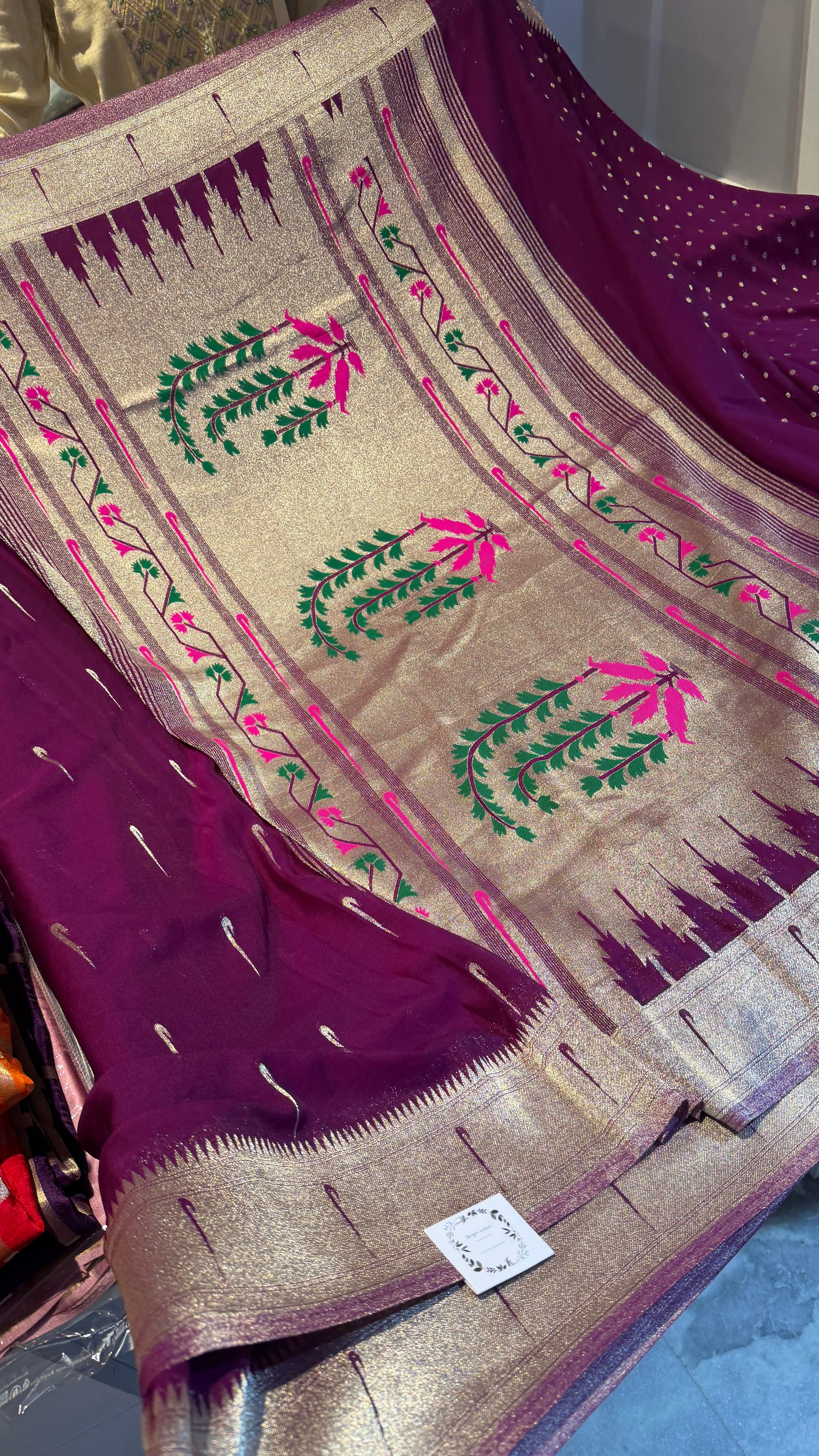 Premium georgette crepe saree